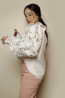  Aitana in white blouse