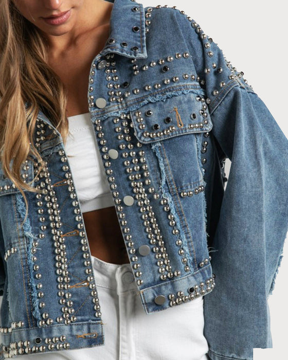 charlotte clasic denim oversized jacket