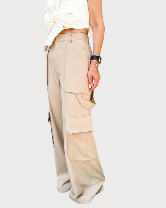 Crocus cargo pants taupe