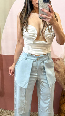  karo light blue pants