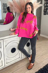 Pattern tiger pink sweater