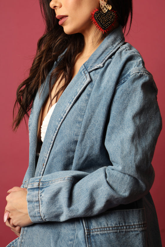 Sophie oversize denim blazer