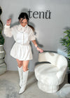 krystel dress in white