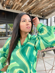  Elisa multigreen blouse