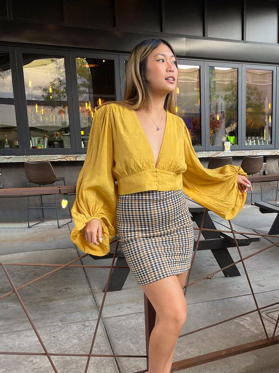 Wilma mustard top