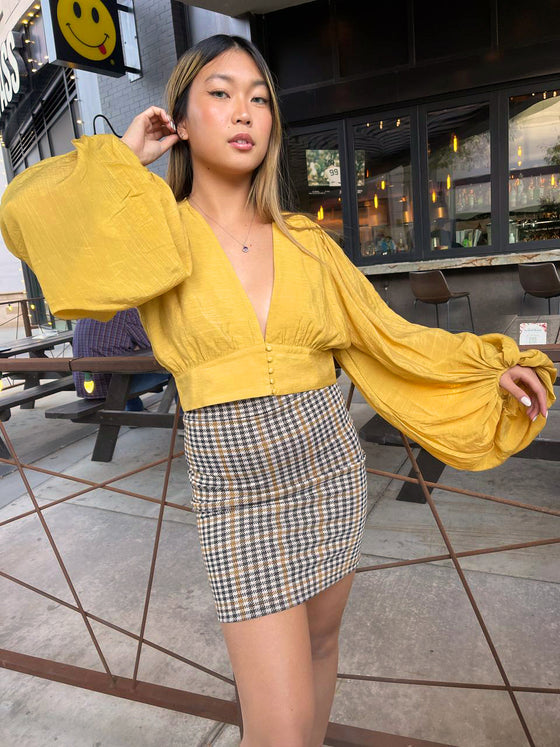 Wilma mustard top