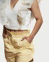 Chamomile ruffle top