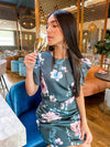 Pía Green Leaf Mini Dress