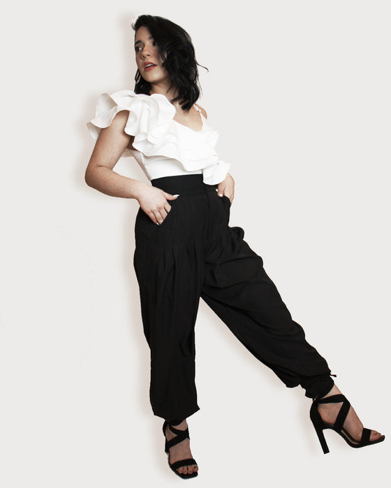 Peony black pants